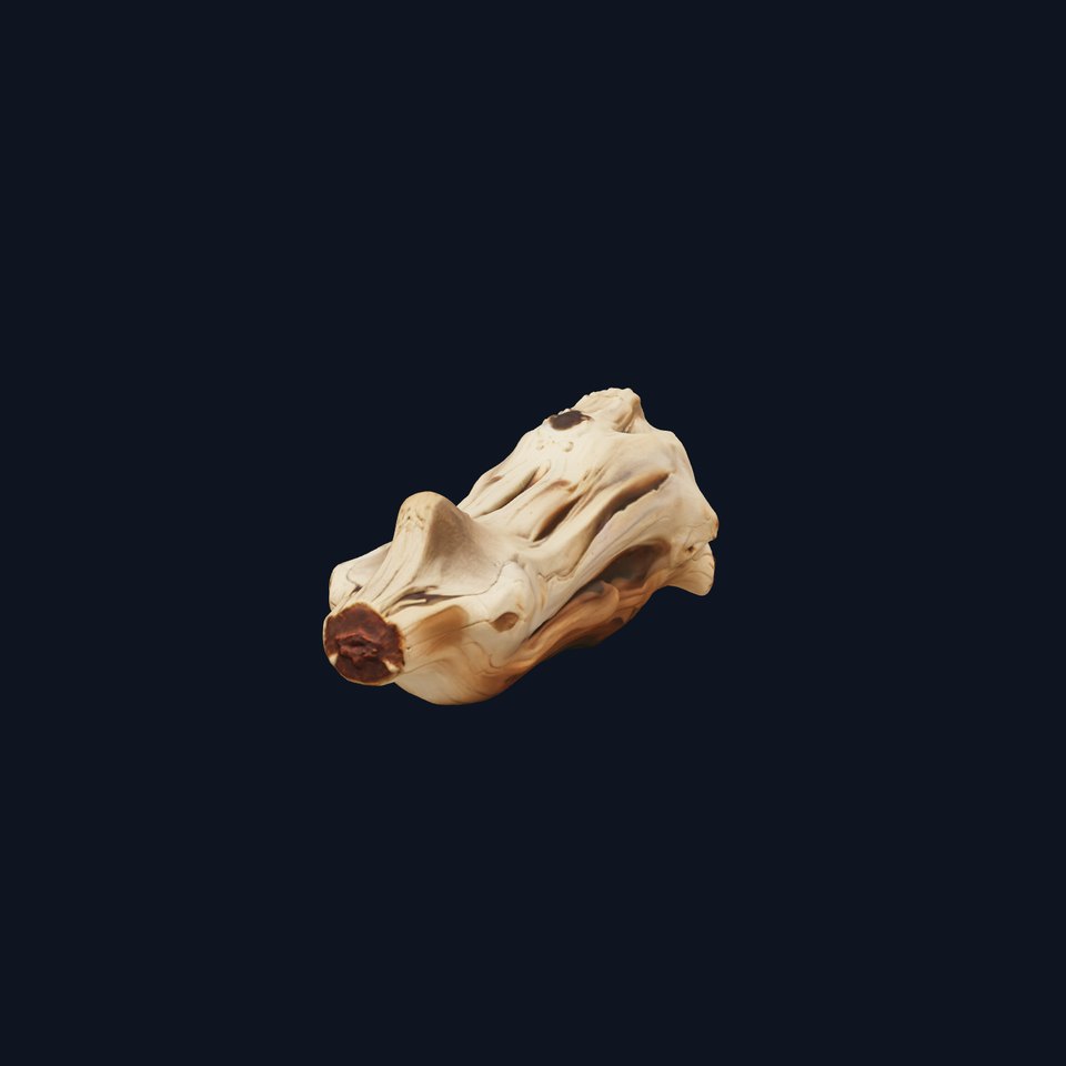 Weathered Driftwood Detailed Sculpture model pack